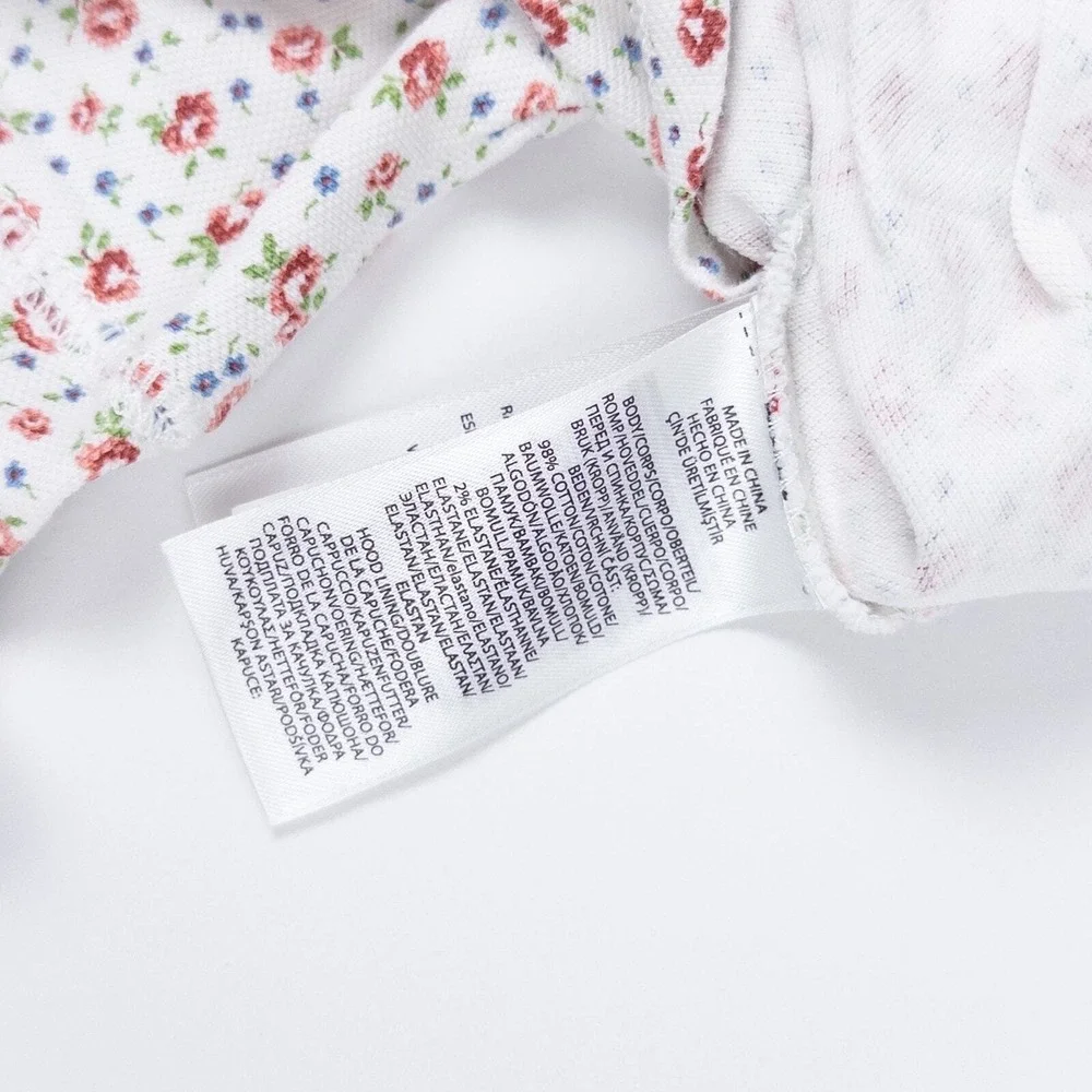 Ralph Lauren Baby‎ 6m Cotton Floral Print Long Sleeve Shirt Pullover Logo